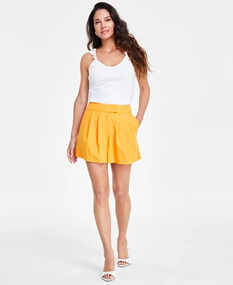 I.n.c. International Concepts Women's High-Rise Trouser Shorts, Created for Macy's