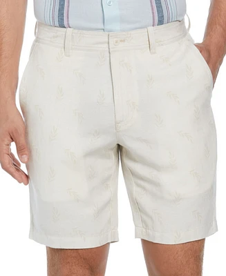 Cubavera Men's Flat-Front 9" Linen Blend Shorts