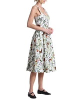 Avec Les Filles Women's Printed A-Line Midi Dress