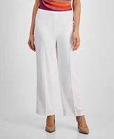 Bar Iii Women's Darted-Waist Wide-Leg High-Rise Pants, Created for Macy's