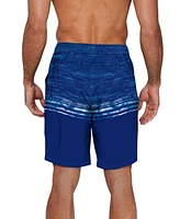 Reebok Men's Quick-Dry Distressed Heather Core Valley 7" Swim Trunks