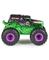 Monster Jam, Grave Digger Remote Control Monster Truck 1:64 Scale, Includes Ramp, Rc Cars - Multi