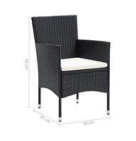 Patio Dining Chairs 4 pcs Poly Rattan