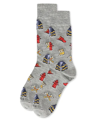 MeMoi Men's Occupation Novelty Crew Socks