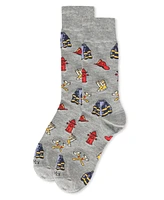 MeMoi Men's Occupation Novelty Crew Socks