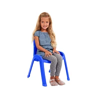 ECR4Kids SitRight Chair, Blue, 4-Pack