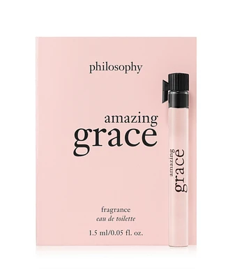 Free New Amazing Grace eau de toilette sample with any philosophy purchase