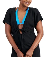 J Valdi Women's Plunge Tunic Swim Cover-Up