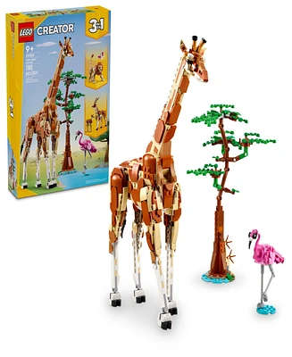 Lego Creator 3 in 1 Wild Safari Animals Set, Giraffe, Gazelles or Lion Toy 31150, 780 Pieces
