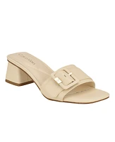 Calvin Klein Women's Ariella Slip-On Square Toe Dress Sandals