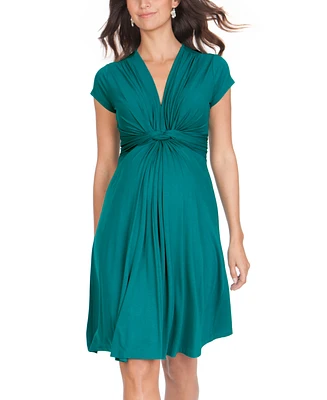 Seraphine Women's Knot Front Maternity Dress