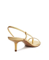 Schutz Women's Heloise Mid Stiletto Sandals - Gold