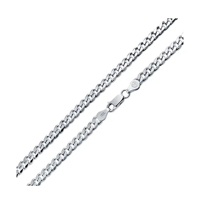 Men's Solid 6MM Diamond Cut .925 Sterling Silver Miami Cuban Curb Chain Necklace For Men s Women 18 Inch