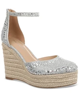 Thalia Sodi Women's Mika Embellished Espadrille Wedge Sandals