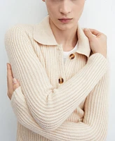 Mango Women's Pocket Knit Cardigan