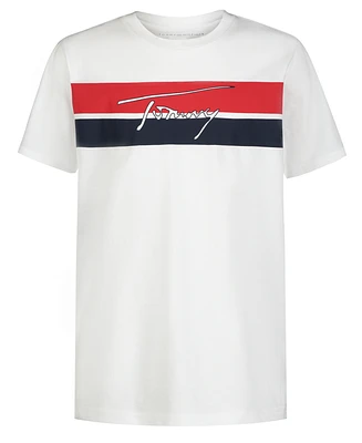 Tommy Hilfiger Toddler Boys Stripe And Script Short Sleeve T-shirt