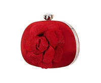 Nina Crystal Embellished Flower Minaudiere Handbag