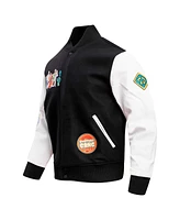 Men's Freeze Max Black Scooby-Doo Mystery Solvers Club Full-Zip Varsity Jacket