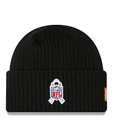 Men's New Era Black Indianapolis Colts 2022 Salute To Service Knit Hat