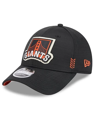 Men's New Era Black San Francisco Giants 2024 Clubhouse 9FORTY Adjustable Hat