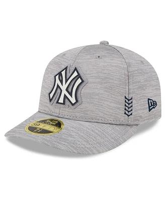 Men's New Era Gray New York Yankees 2024 Clubhouse Low Profile 59FIFTY Fitted Hat