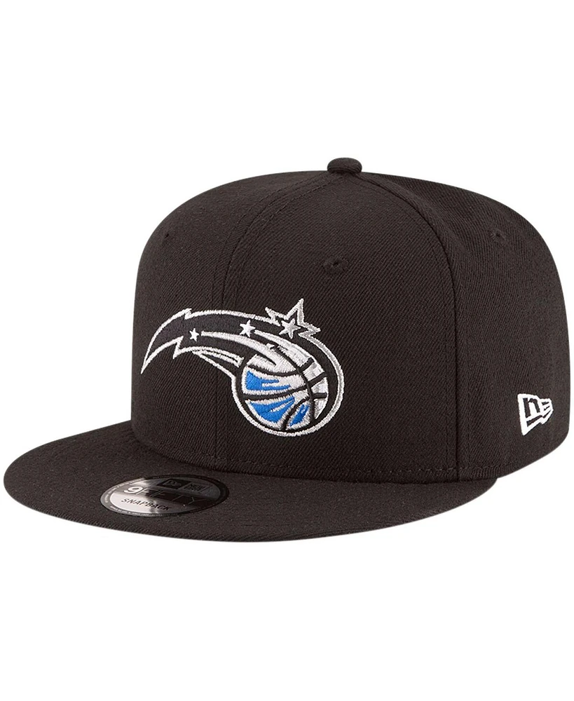 Men's New Era Black Orlando Magic Official Team Color 9FIFTY Snapback Hat