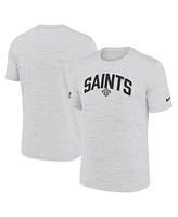 Men's Nike White New Orleans Saints Sideline Velocity Athletic Stack Performance T-shirt