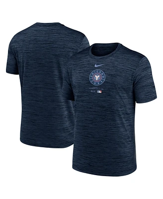 Men's Nike Navy Chicago Cubs City Connect Practice Velocity Performance T-shirt
