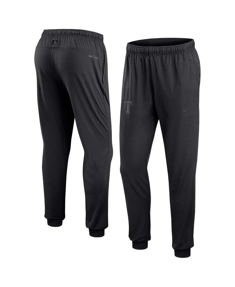 Men's Nike Black Texas Rangers Authentic Collection Travel Performance Pants