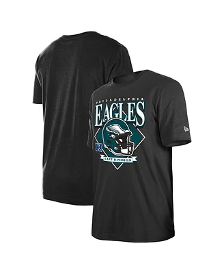 Men's New Era Black Philadelphia Eagles Team Logo T-shirt