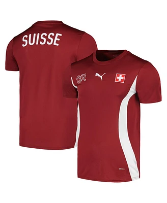 Men's Puma Red Switzerland National Team 2023/24 Pre-Match Jersey