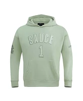 Men's Pro Standard Ahmad Sauce Gardner Light Green New York Jets Player Name and Number Pullover Hoodie