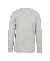 Men's '47 Brand Gray Distressed Miami Dolphins Dozer Franklin Throwback Long Sleeve T-Shirt