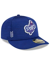 Men's New Era Royal Los Angeles Dodgers Clubhouse Low Profile 59FIFTY Fitted Hat
