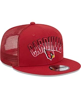 Men's New Era Cardinal Arizona Cardinals Grade Trucker 9FIFTY Snapback Hat