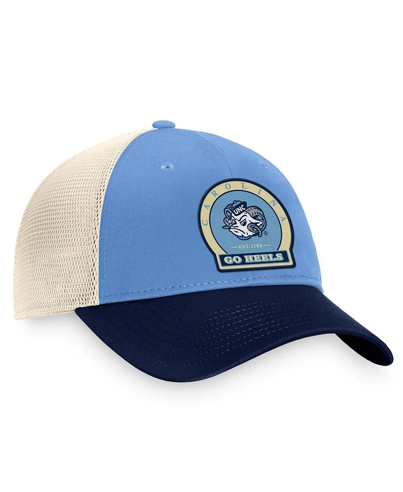 Men's Top of the World Carolina Blue North Carolina Tar Heels Refined Trucker Adjustable Hat
