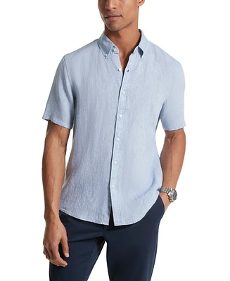 Michael Kors Men's Slim-Fit Linen Short-Sleeve Shirt
