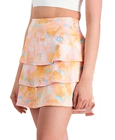 Id Ideology Women's Printed Tiered-Flounce Skort, Created for Macy's