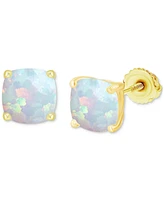 Lab-Grown Opal Screw Back Stud Earrings (3/4 ct. t.w.) Sterling Silver