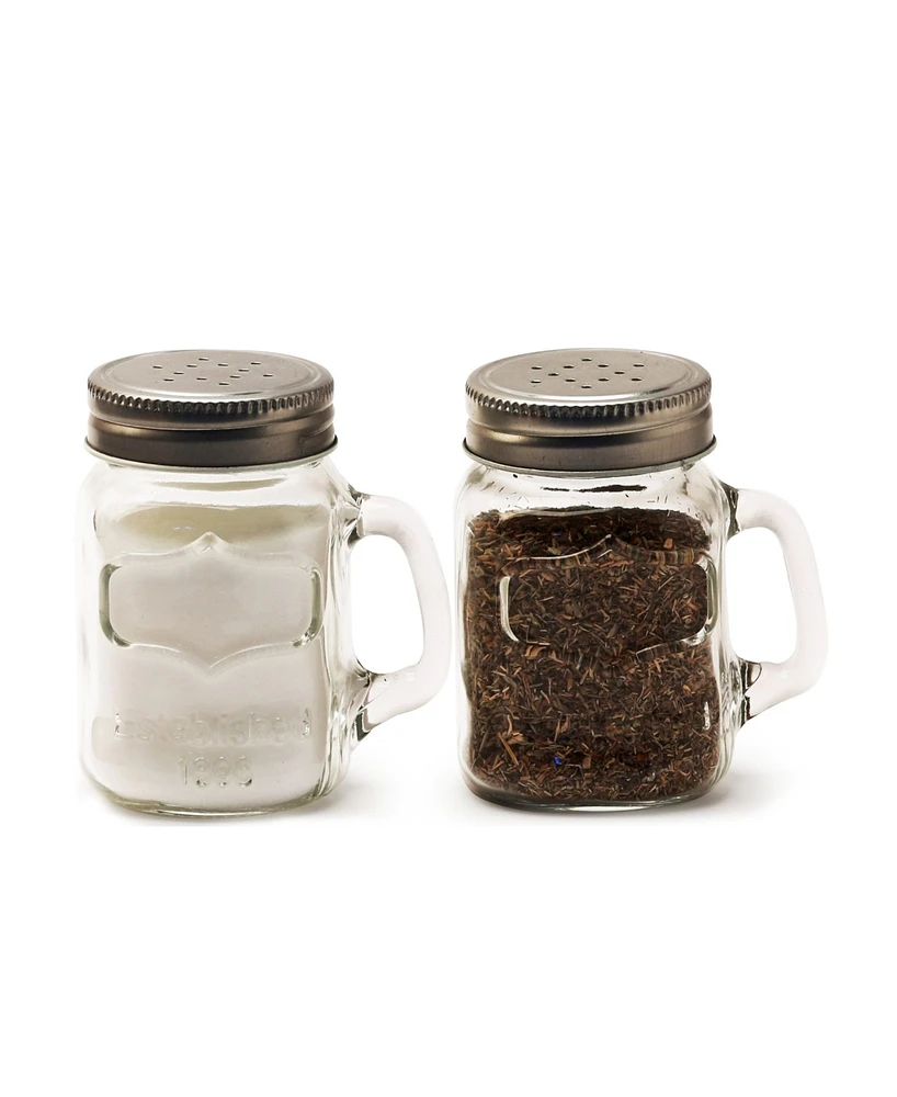 Circleware Yorkshire Set Of 2 - 5 oz Mason Jar Salt and Pepper Shakers