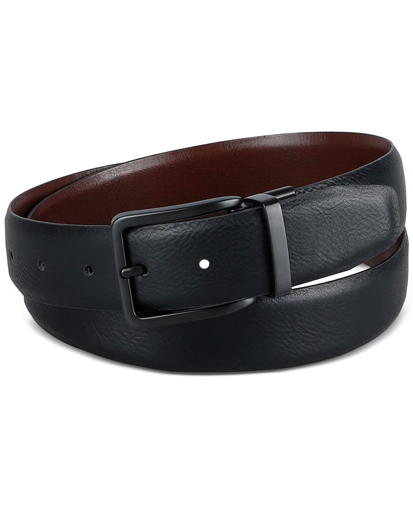 Kenneth Cole Reaction Men's Reversible Pebble-Grain Belt