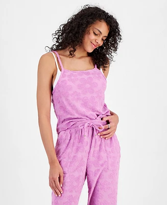 Miken Juniors' Cropped Velour Tank Top Cover-Up, Created for Macy's
