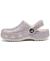 Crocs Toddler Girls Classic Glitter Clogs from Finish Line