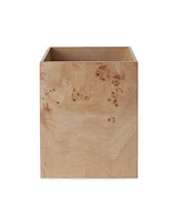 Cassadecor Petra Burl Wood Waste Basket