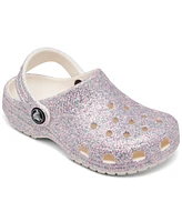 Crocs Toddler Girls Classic Glitter Clogs from Finish Line