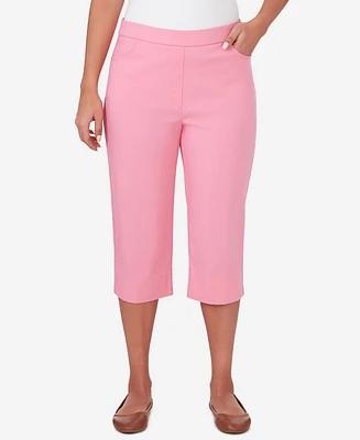 Alfred Dunner Petite Miami Beach Clamdigger Pull-On Pants