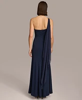 Donna Karan Women's Hardware-Trim One-Shoulder Gown