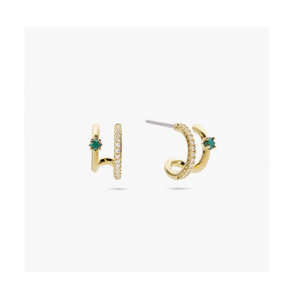 Ana Luisa Double Hoop Earrings - Percy