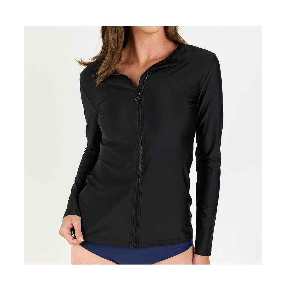 Calypsa Women's Full-Zip Nora Swim Top