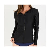Calypsa Women's Full-Zip Nora Swim Top